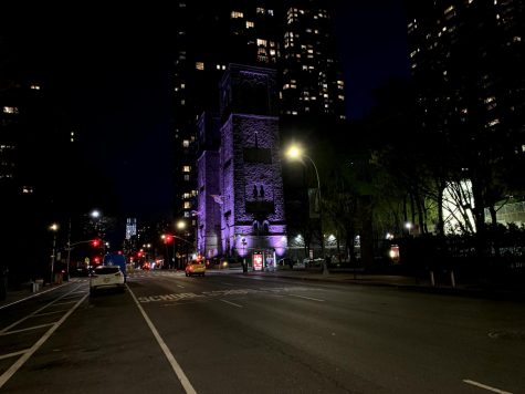 Empty Streets around Lincoln Center campus