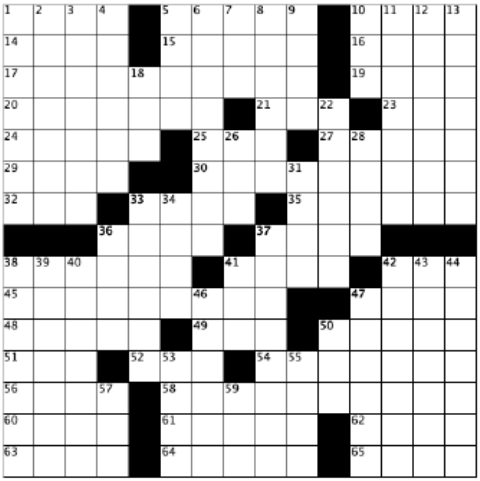 blank crossword grid