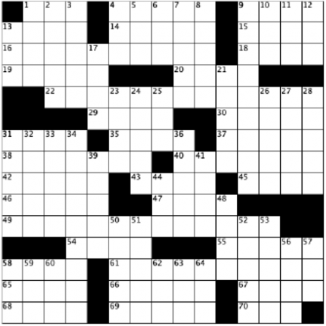 blank crossword grid