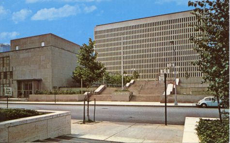 20th century postcard of Fordham Lincoln Center