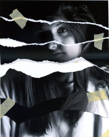Schiavone's portrait of a woman with tear lines