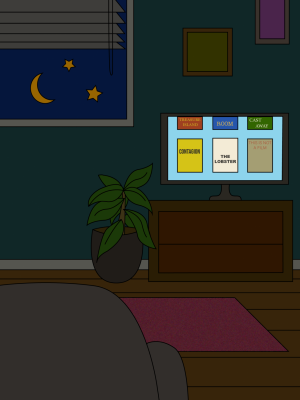An illustration of a TV