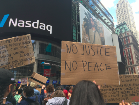 a nyc protest sign