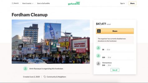 Fordham Road GoFundMe Screenshot