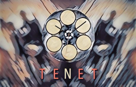 graphic of clock for the movie Tenet