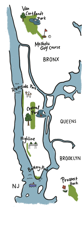 Graphic map of parks