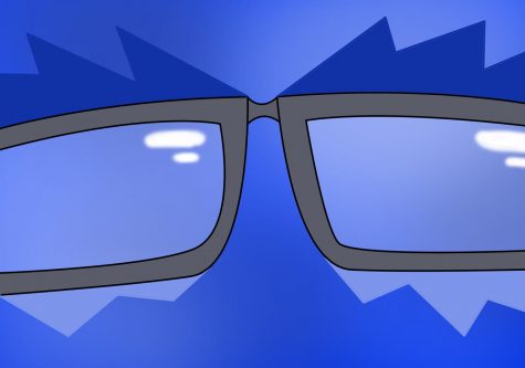 blue light glasses graphic