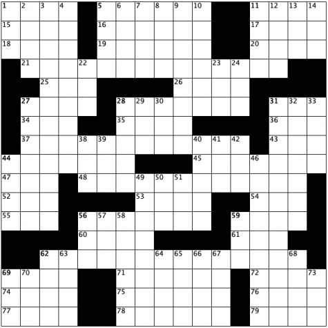 blank crossword grid