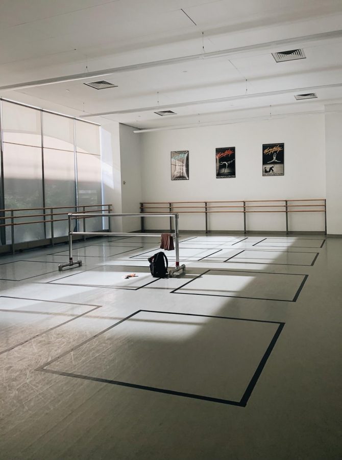 empty ballet studio