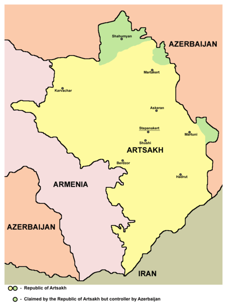 a map of Armenia