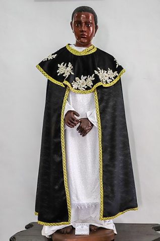 statue of st martin de porres to commemorate Black Catholic History Month