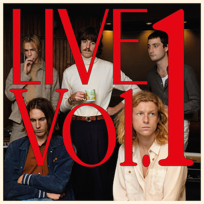 the Live Vol. 1 album cover, a photo of the artists with the title overlayed