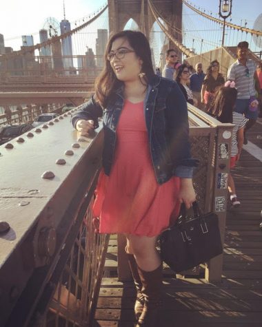 Loreen Ruiz on the Brooklyn Bridge