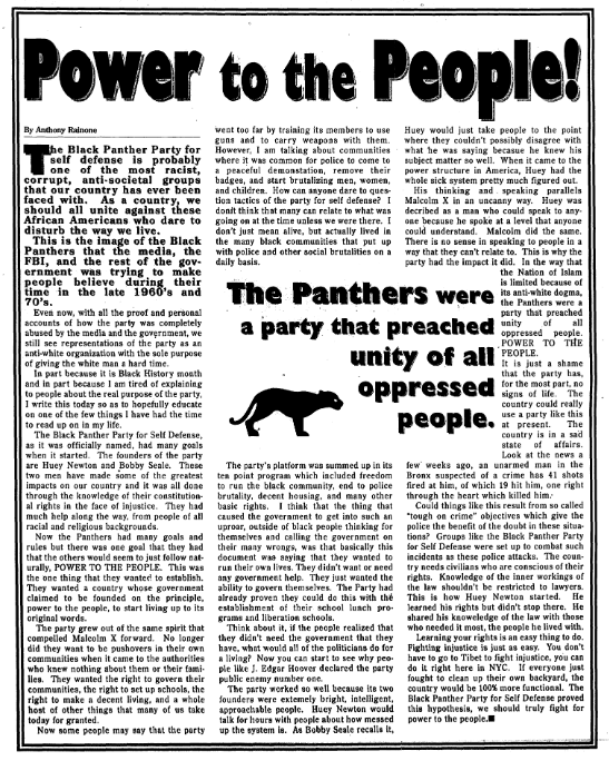“Power to the People!”