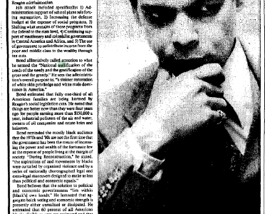“Julian Bond on Blacks and Rights”