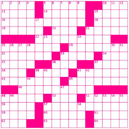 pink crossword grid
