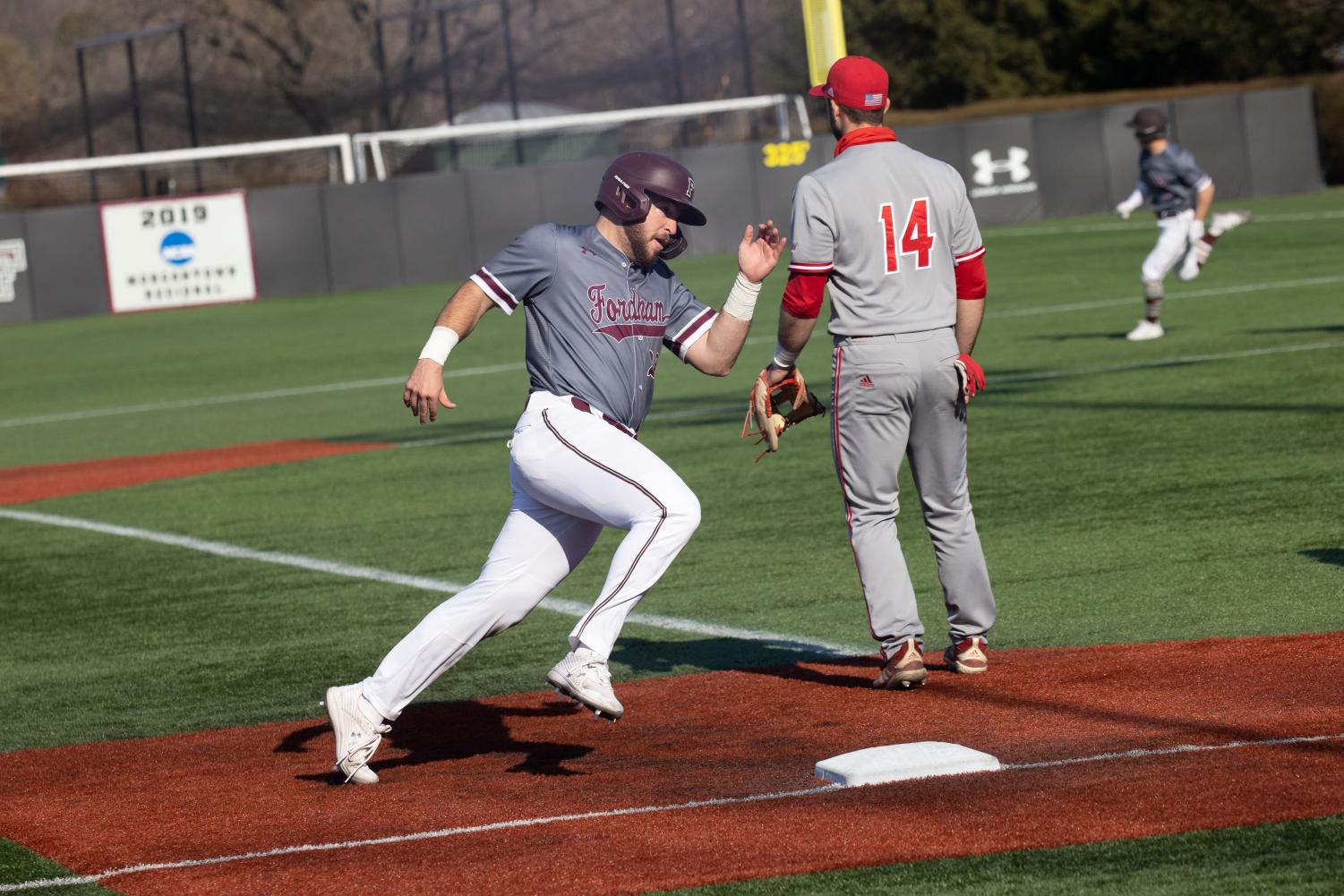 nick labella running in a game against sacred heart