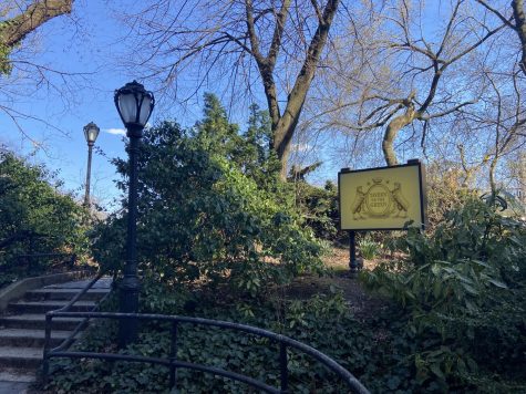 The sign for the Tavern on the Green in Central Park