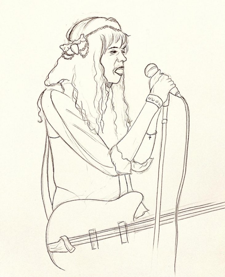 graphic+illustration+of+Courtney+Love%2C+a+possible+woman+serial+killer%2C+singing+into+a+microphone