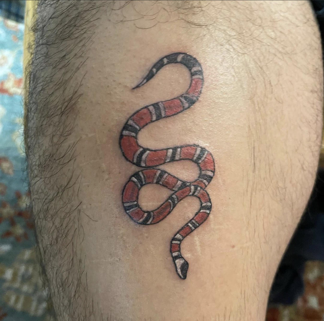 a tattoo of a snake