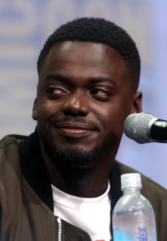 Daniel Kaluuya is shown at a media event for Judas and the Black Messiah