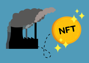 graphic of power plant with nfts