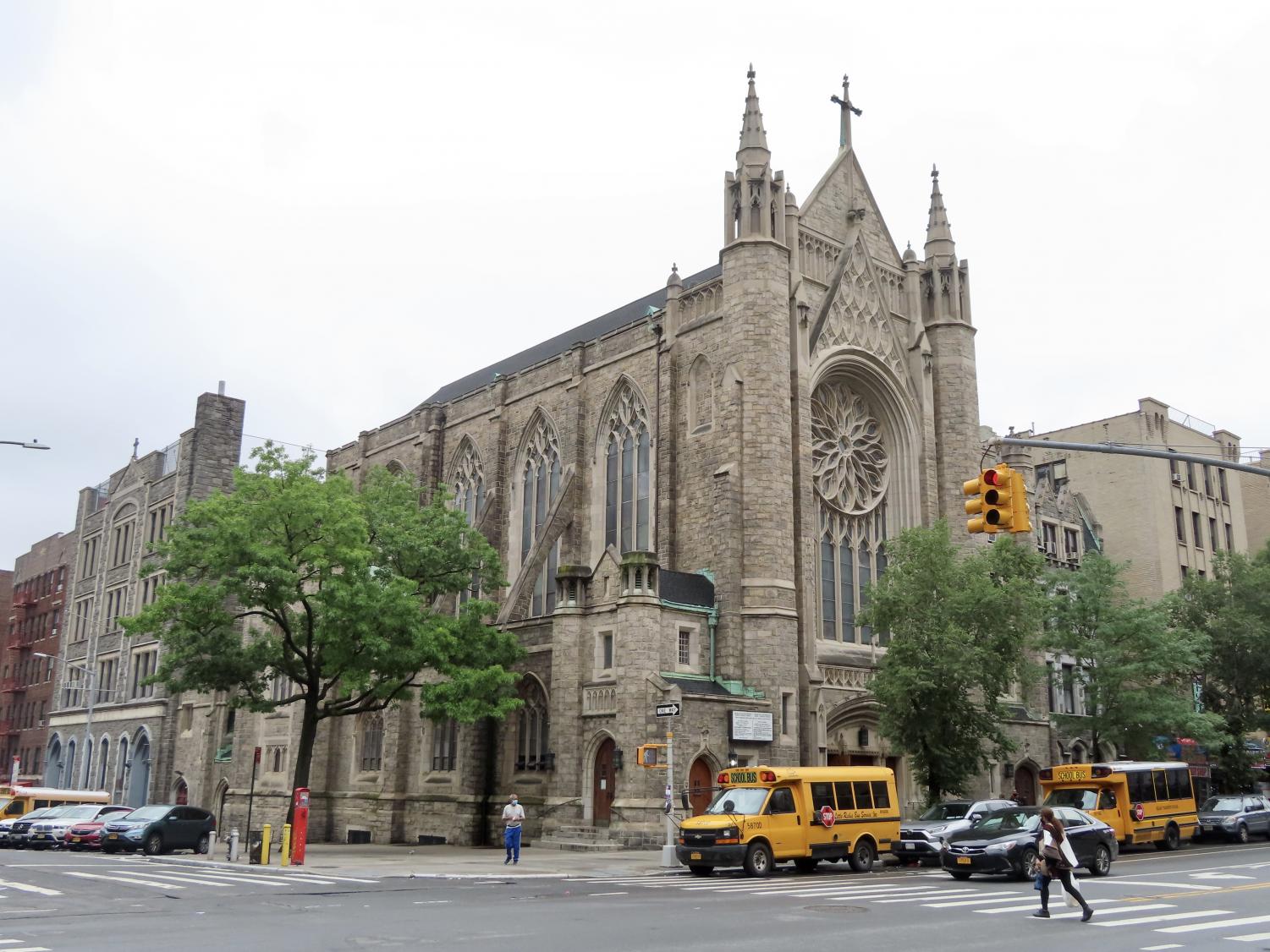 An image of a cathedral looking church in Washington Heights