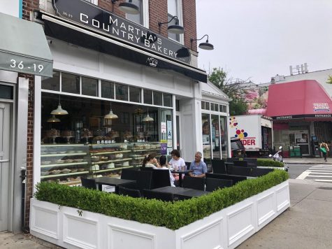 Martha's Country Bakery in Astoria with outdoor seating