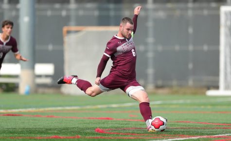 Matt Sloan, GSAS 22, played an integral part for the team, with his throw-in leading to Fordhams game-tying goal in the 36th minute.