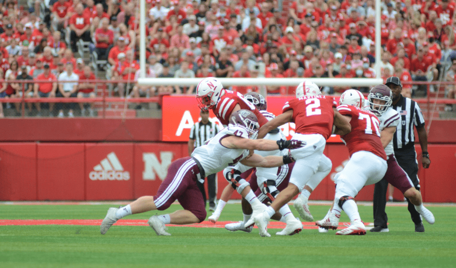 Fordham vs. University of Nebraska, a tackle