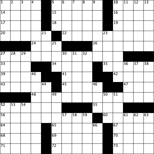 crossword grid of sip into fall