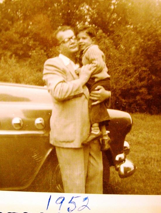 Dr. David Glenwick with his father Dr. Henry Glenwick in 1952