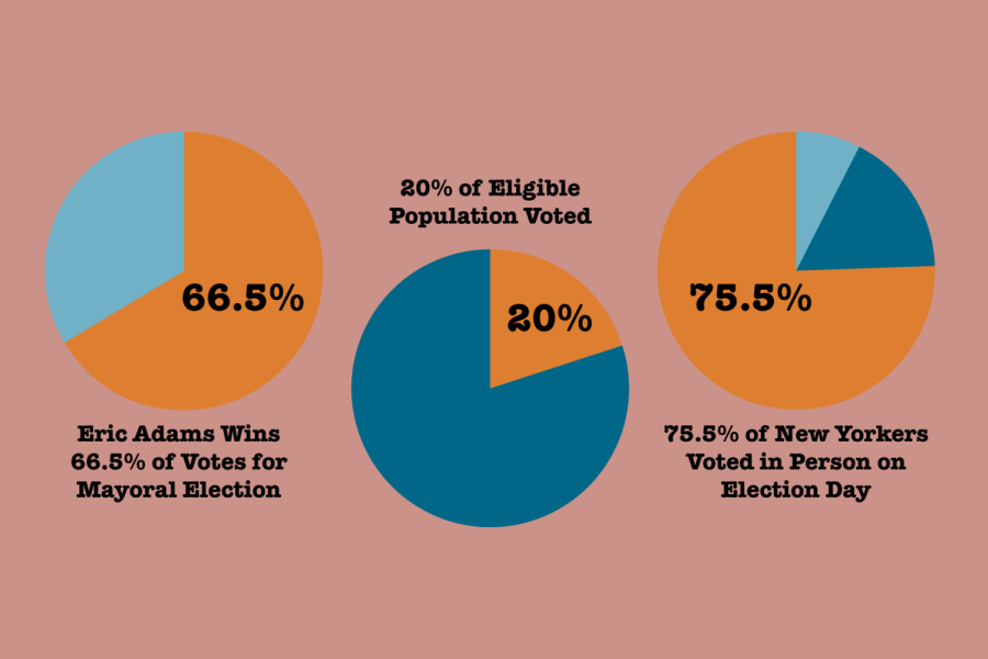 pie chrts showing NYC Mayoral election results