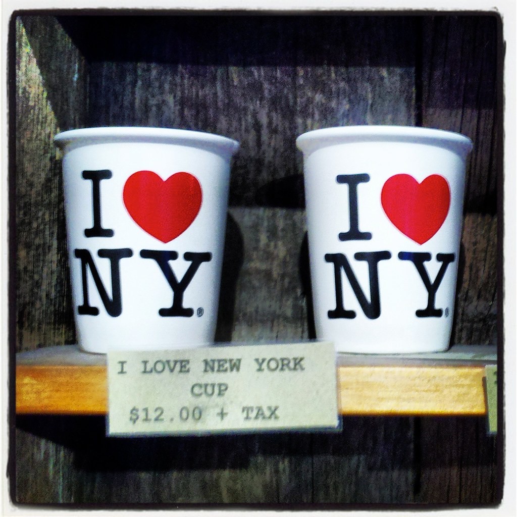 iconic mugs with glaser's i heart new york slogan image