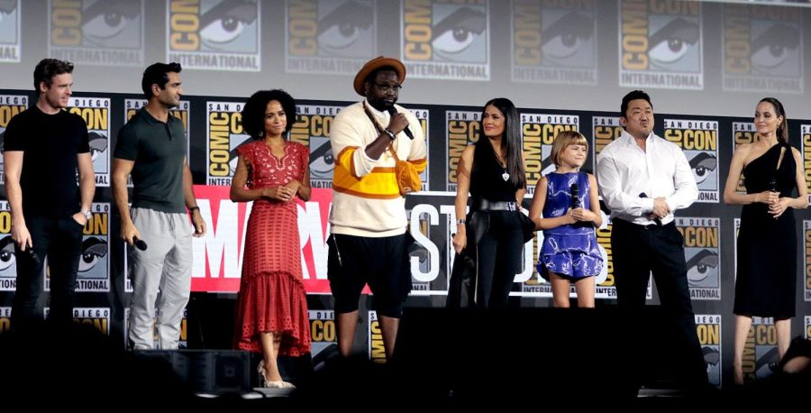 cast of eternals at comic con