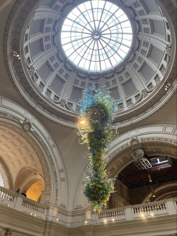 view of plants and intricate details at london national gallery