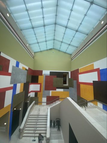 tate britain with cubist and squares artwork