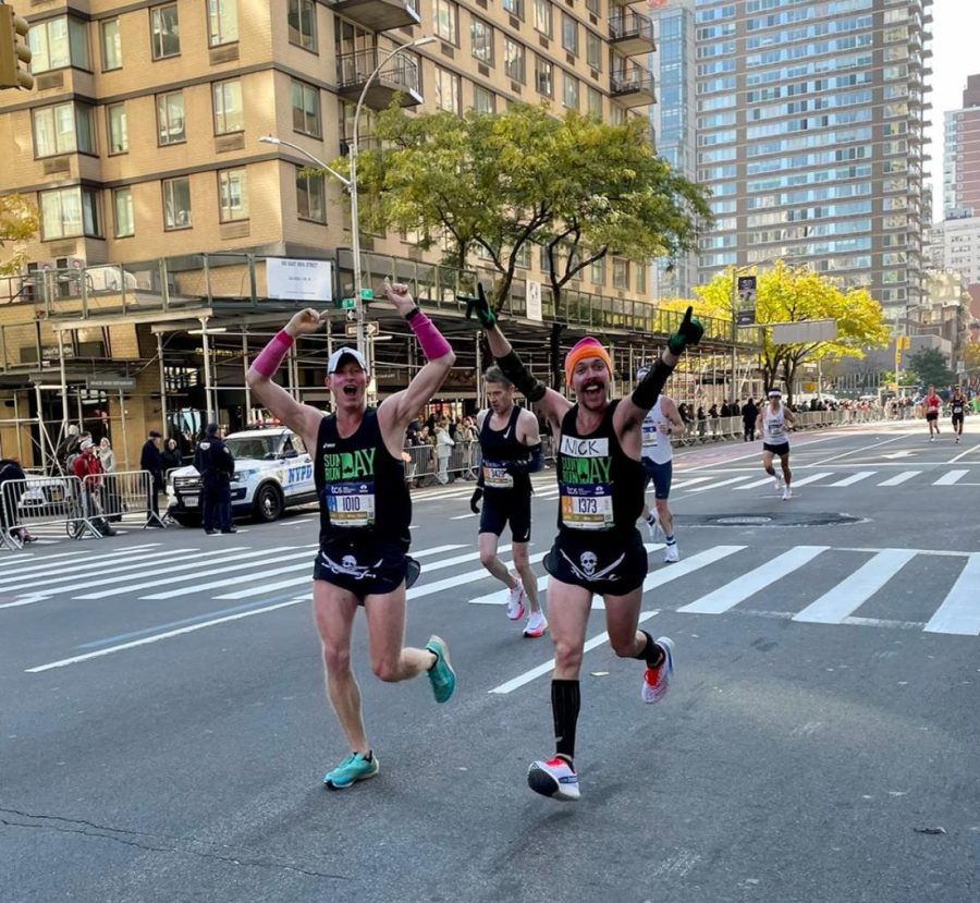 former fordham students run at marathon