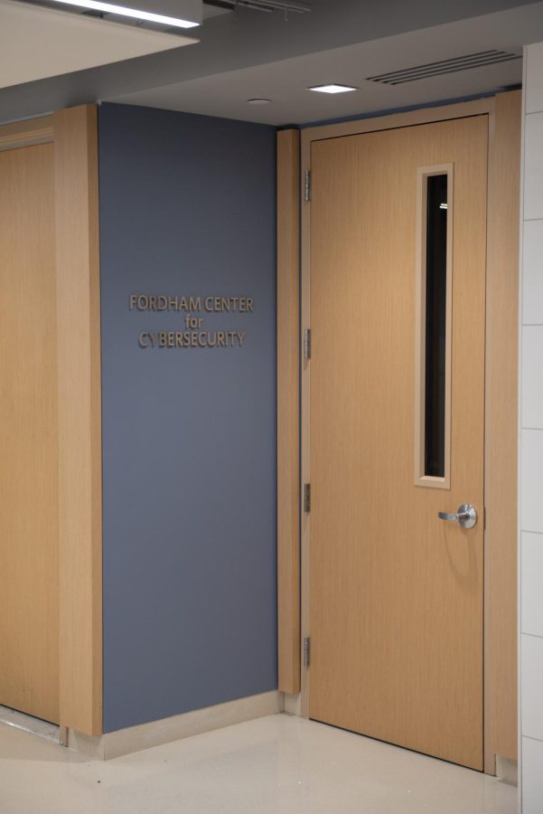 center for cybersecurity entrance door in the 140 west building