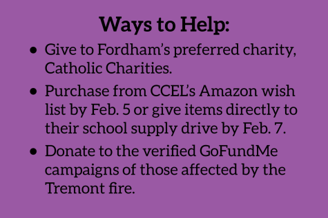 ways to help graphic explaining how to help tremont fire victims