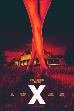 poster of the movie 'x' by ti west