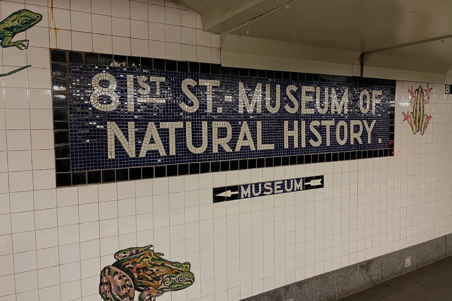 81st st museum of natural history stop on the b train