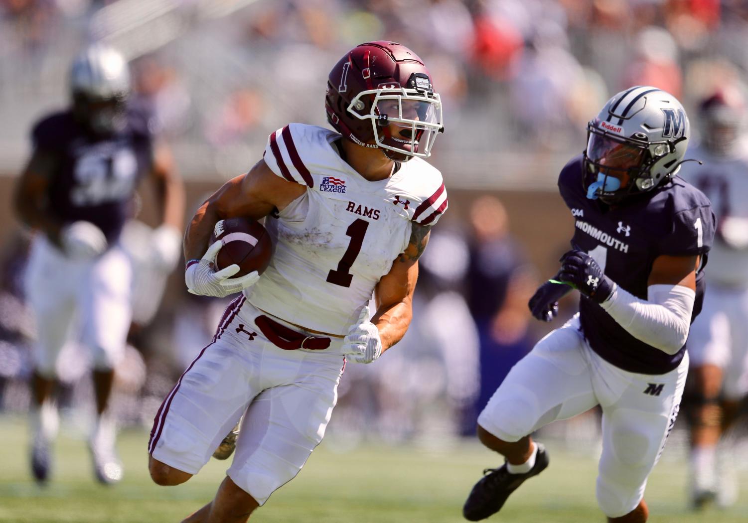 DeMorat Sets Record as Football get By Monmouth, 52-49 - Fordham University  Athletics