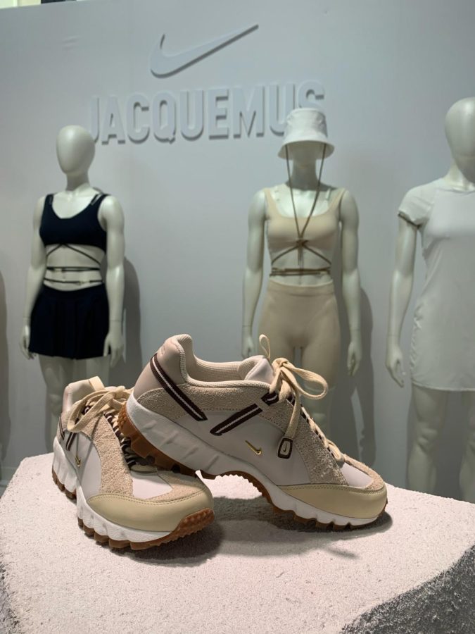 Nike+and+Simon+Porte+Jacquemus%2C+a+French+fashion+designer%2C+collaborated+on+a+line+of+athletic+wear+for+this+Fashion+Week+display.
