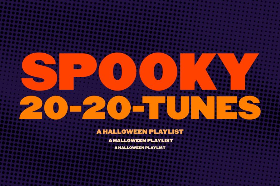 spooky playlist graphic