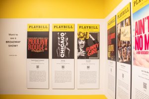 Broadway shows descriptions with QR Code