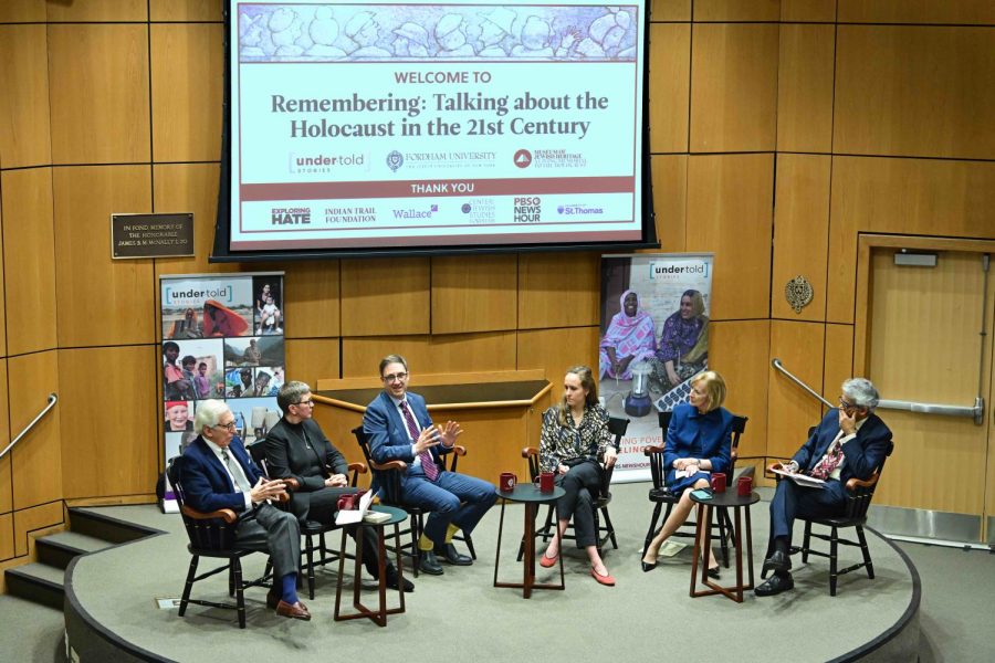 The panel discussed the importance of Holocaust recognition and education in schools. 