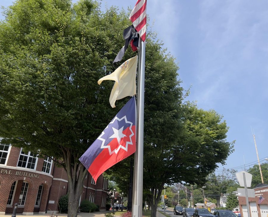 A+small+town+in+central+New+Jersey%2C+the+sixth+state+to+recognize+Juneteenth+as+a+state+holiday+a+month+prior+to+New+York%2C+hung+the+Juneteenth+flag+in+front+of+its+municipal+building.+