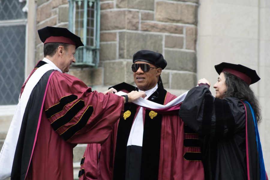 Wonder+was+awarded+an+honorary+doctorate+of+humane+letters+and+performed+to+the+Class+of+2023+following+his+speech.