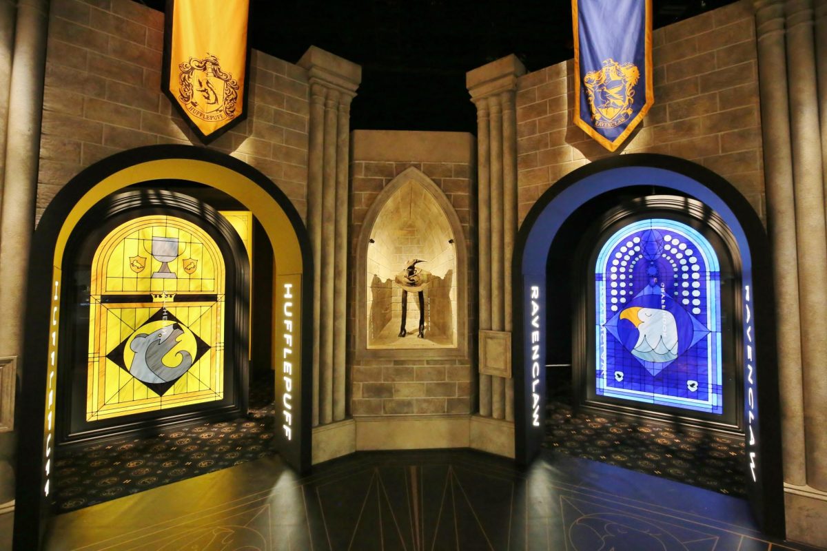 Visitors activated their cards and selected their appropriate house: Gryffindor, Slytherin, Ravenclaw, or Hufflepuff, before playing interactive games during the walking tour to acquire points for their house. 


COURTESY OF HARRY POTTER: THE EXHIBITION